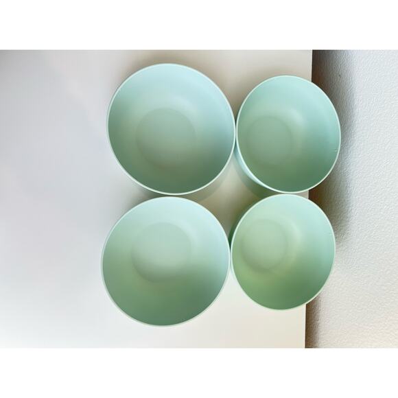 NEW 12pcs Room Essentials Plastic Dinner Plates Cereal Bowls cups Set Sea Moss - Picture 1 of 7